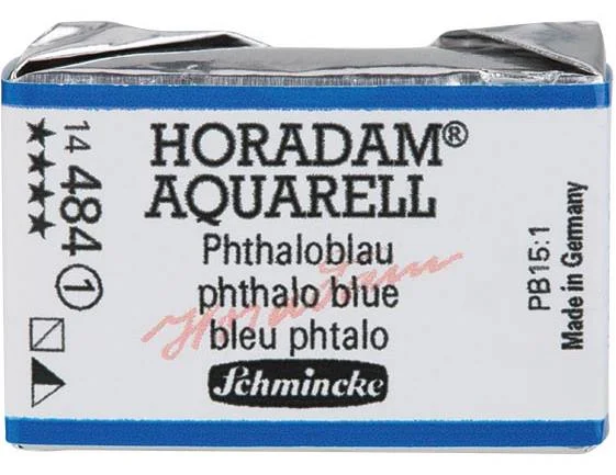 SCHMİNCKE HORADAM AQUARELL ARTİST SULU BOYA TAM TABLET SERİ 1 484 PHTHALO BLUE 14484043