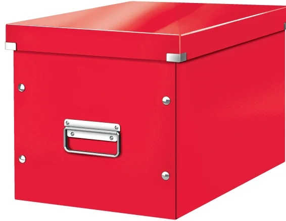 LEITZ SAKLAMA KUTUSU WOW CLICK &amp; STORE BÜYÜK BOY L-6108 METALİK KIRMIZI