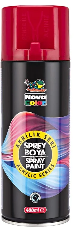 NOVA COLOR AKRİLİK SPREY BOYA 400 ML KIRMIZI NC-3501