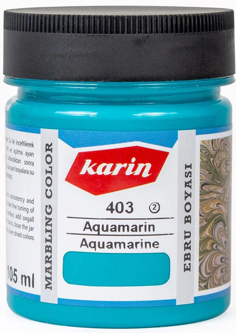 KARİN EBRU BOYASI 105 ML 403 AQUAMARİN 61403105