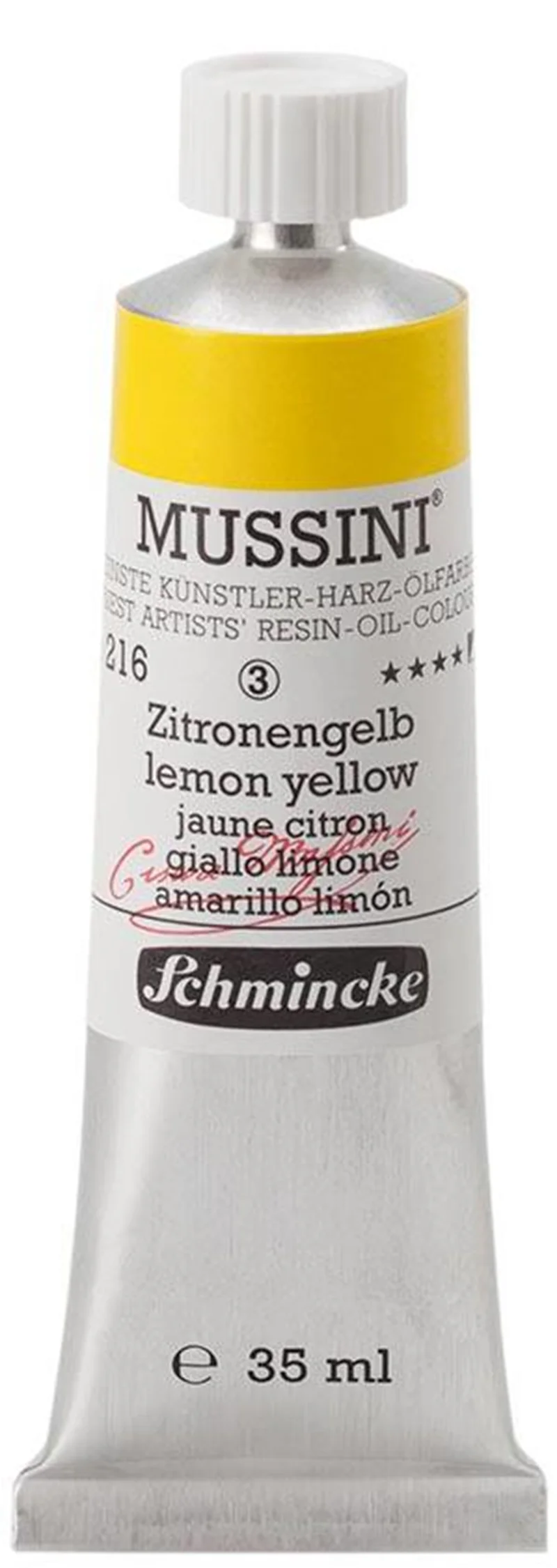 SCHMİNCKE MUSSİNİ ARTİST YAĞLI BOYA 35 ML SERİ 3 216 LEMON YELLOW 10216009