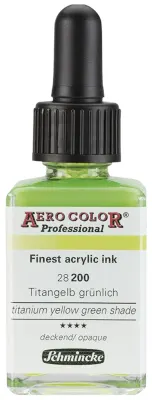 SCHMİNCKE AERO COLOR AKRİLİK MÜREKKEP 28 ML 200 TİTANİUM YELLOW GREEN SHADE 28200023
