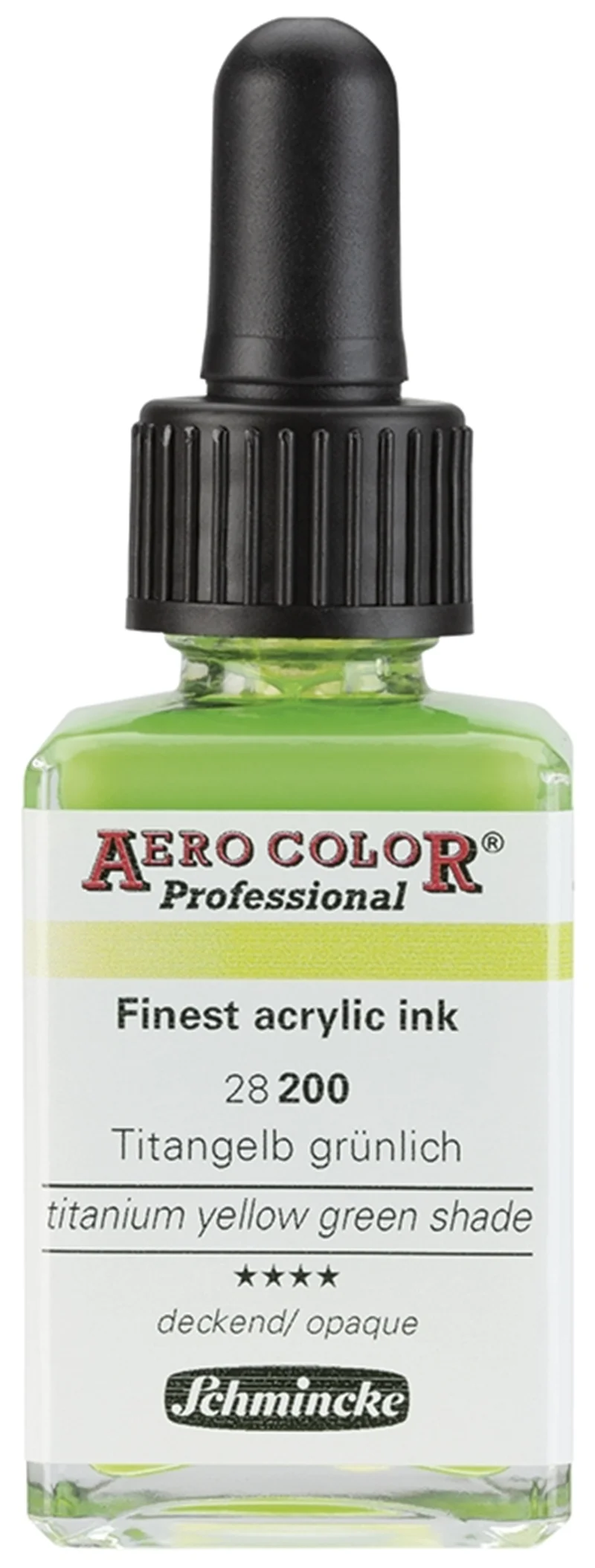 SCHMİNCKE AERO COLOR AKRİLİK MÜREKKEP 28 ML 200 TİTANİUM YELLOW GREEN SHADE 28200023
