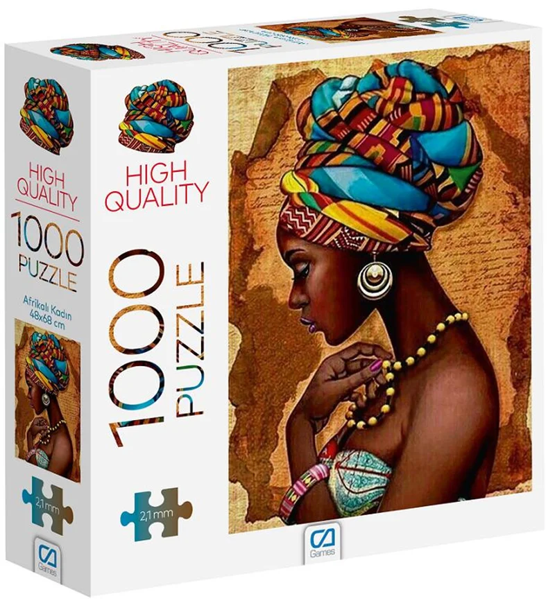 CA GAMES PUZZLE 1000 PARÇA AFRİKALI KADIN CA.7041