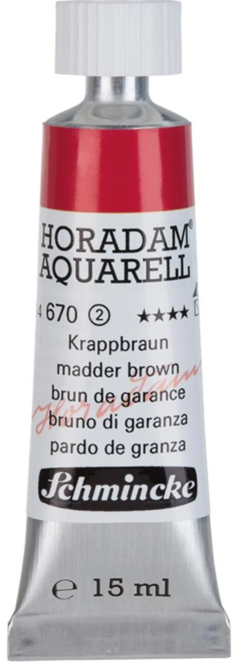 SCHMİNCKE HORADAM AQUARELL ARTİST SULU BOYA 15 ML TÜP SERİ 2 670 MADDER BROWN 14670006