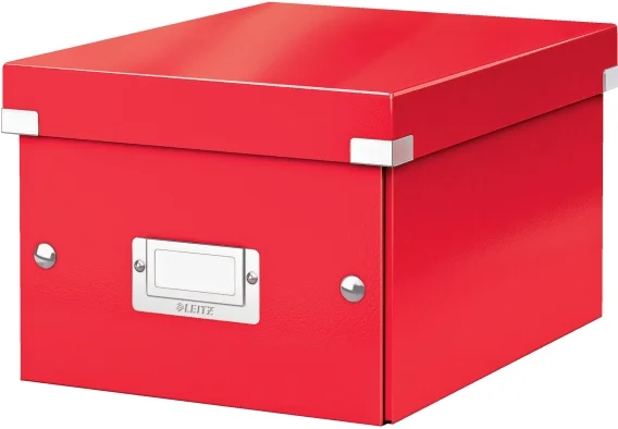 LEITZ SAKLAMA KUTUSU WOW CLICK &amp; STORE KÜÇÜK BOY L-6043 METALİK KIRMIZI