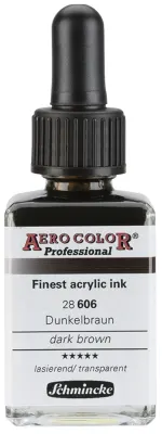 SCHMİNCKE AERO COLOR AKRİLİK MÜREKKEP 28 ML 606 DARK BROWN 28606023