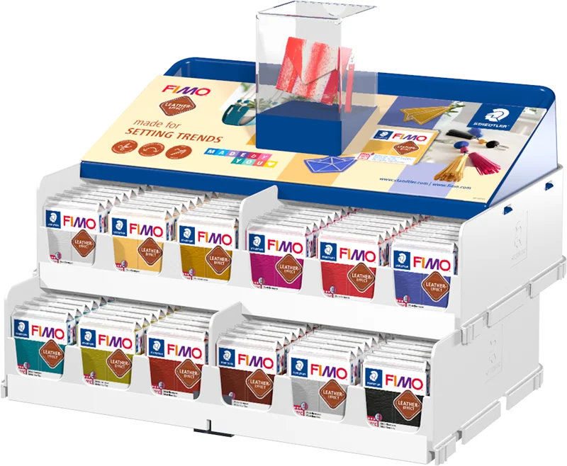 FIMO EFFECT DERİ MODELLEME KİLİ DISPLAY 57 GR 144 BLOK 8010 02 VS
