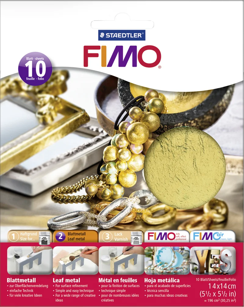 FIMO AKSESUAR METAL YAPRAK ALTIN 10 PC 8781-11