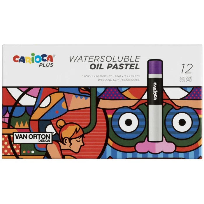 CARIOCA PLUS PASTEL BOYA YAĞLI WATERSOLUBLE 12 Lİ SUDA ÇÖZÜNÜR 45214