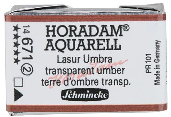 SCHMİNCKE HORADAM AQUARELL ARTİST SULU BOYA TAM TABLET SERİ 2 671 TRANSPARENT UMBER 14671043