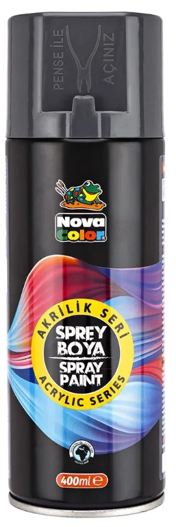 NOVA COLOR AKRİLİK SPREY BOYA 400 ML GRİ NC-3510