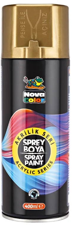 NOVA COLOR AKRİLİK SPREY BOYA 400 ML ALTIN NC-3511