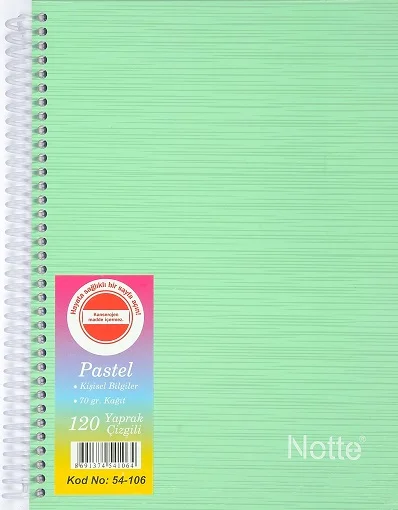 NOTTE DEFTER A4 SELECT 4 KONULU SPR. SERT 120YP.KAR. 50-381