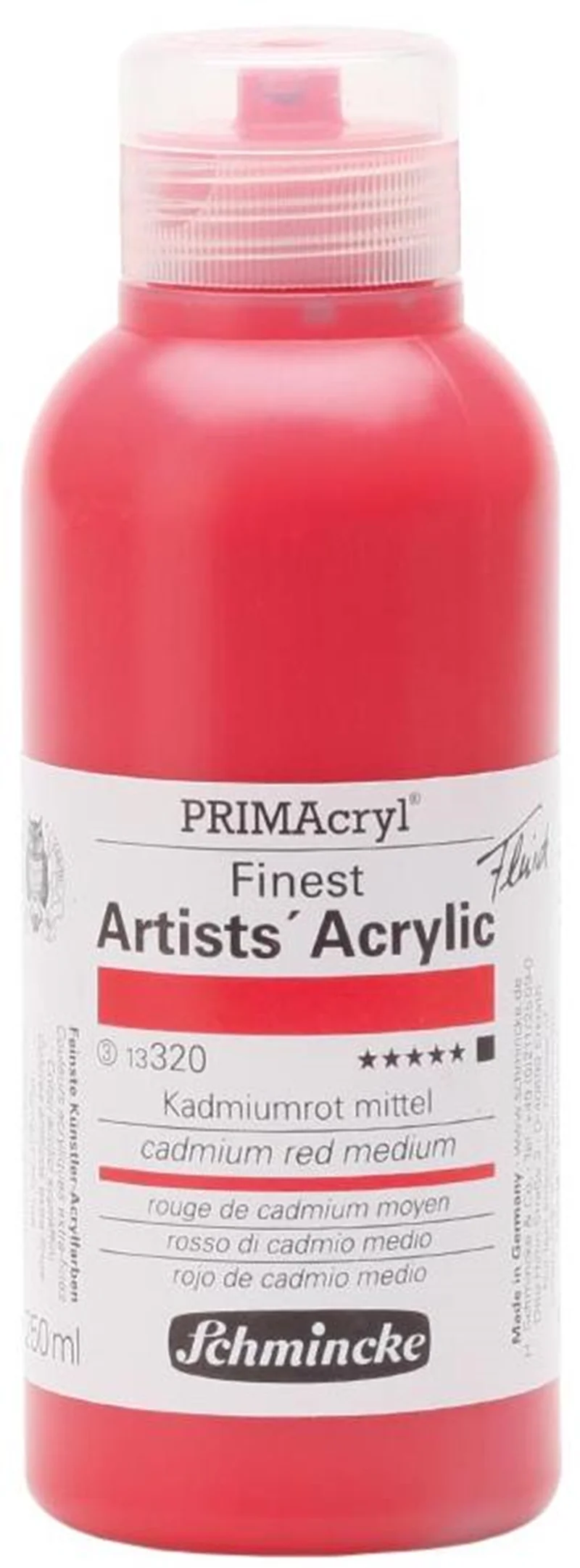 SCHMİNCKE PRİMACRYL ARTİST AKRİLİK BOYA 250 ML SERİ 3 320 CADMİUM RED MEDİUM 13320027