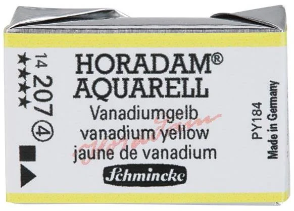 SCHMİNCKE HORADAM AQUARELL ARTİST SULU BOYA TAM TABLET SERİ 4 207 VANADİUM YELLOW 14207043