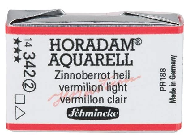 SCHMİNCKE HORADAM AQUARELL ARTİST SULU BOYA TAM TABLET SERİ 2 342 VERMİLİON LİGHT 14342043