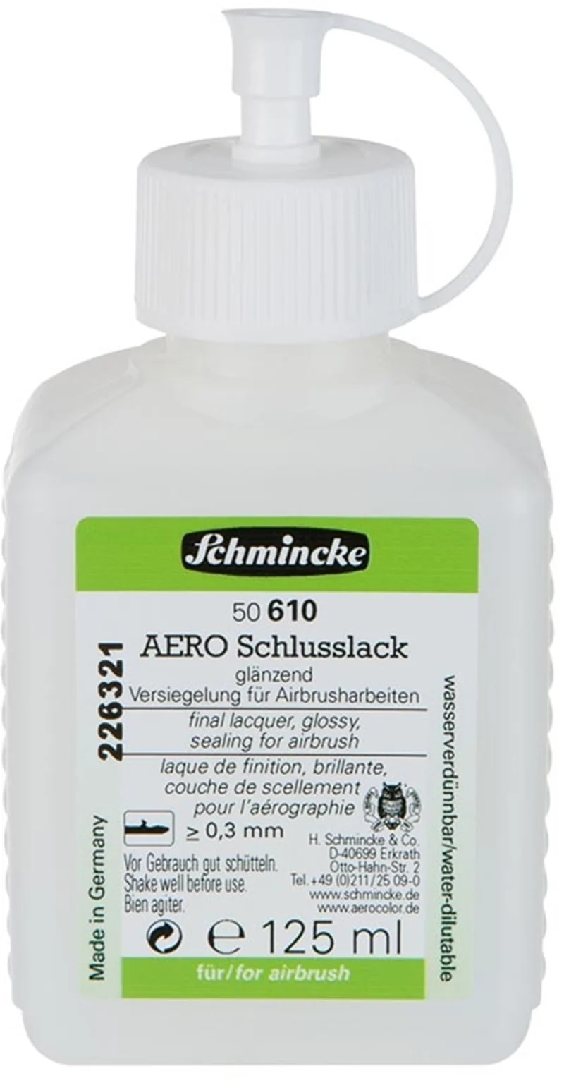 SCHMİNCKE MEDİUM 610 AEROCOLOR FİNAL LACQUER AİRBRUSH İÇİN PARLAK SON KAT VERNİK 125 ML 50610026