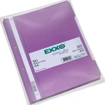 EXXO TELLİ DOSYA A4 MOR DOS-TT155