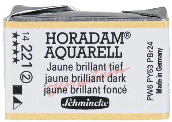 SCHMİNCKE HORADAM AQUARELL ARTİST SULU BOYA TAM TABLET SERİ 2 221 JAUNE BRİLLİANT DARK 14221043