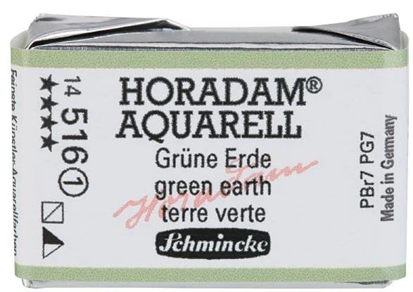 SCHMİNCKE HORADAM AQUARELL ARTİST SULU BOYA TAM TABLET SERİ 1 516 GREEN EARTH 14516043