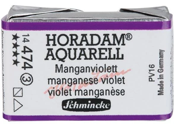 SCHMİNCKE HORADAM AQUARELL ARTİST SULU BOYA TAM TABLET SERİ 3 474 MANGANESE VİOLET 14474043