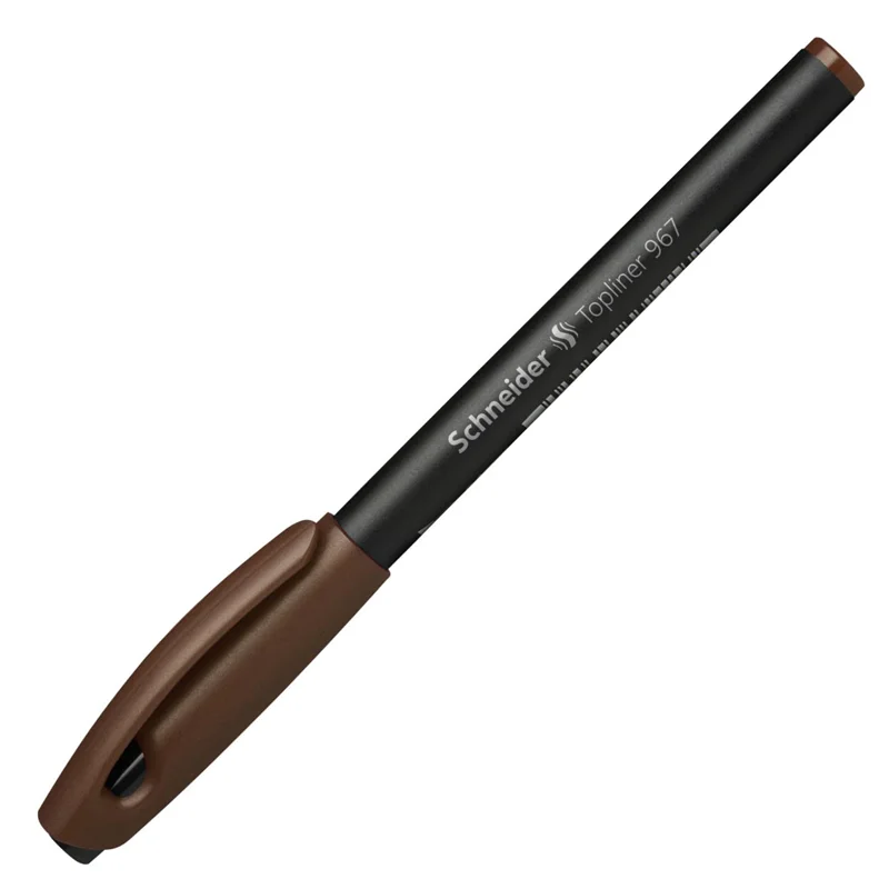 SCHNEIDER FİBER UÇLU KALEM TOPLINER 967 0.4 KAVHERENGİ SCR103Q
