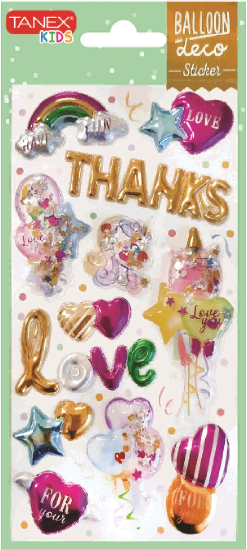 TANEX STICKER PUFFY BALON TNX-26002
