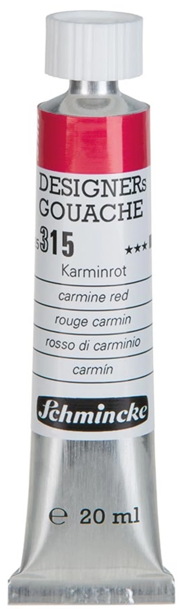 SCHMİNCKE HKS DESİGNERS' GOUACHE GUAJ BOYA 20 ML TÜP 315 CARMİNE RED 25315007