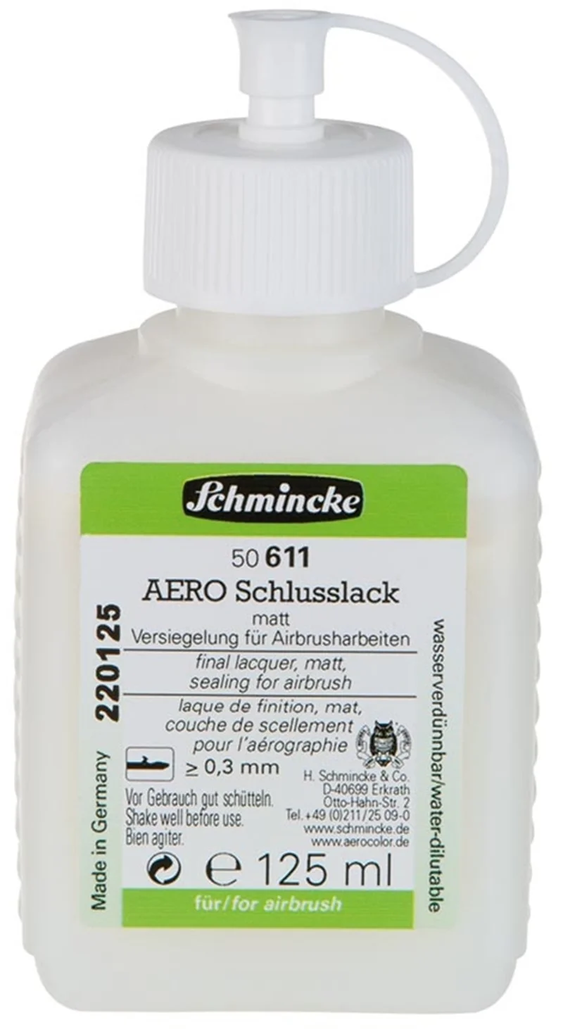 SCHMİNCKE MEDİUM 611 AEROCOLOR FİNAL LACQUER AİRBRUSH İÇİN MAT SON KAT VERNİK 125 ML 50611026