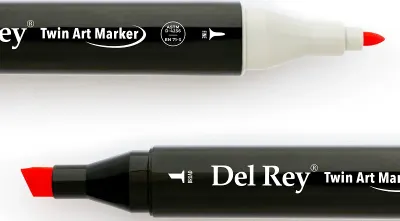DEL REY GRAFİK MARKÖR TWIN MN-DR121 FLUORESCENT CORAL RED