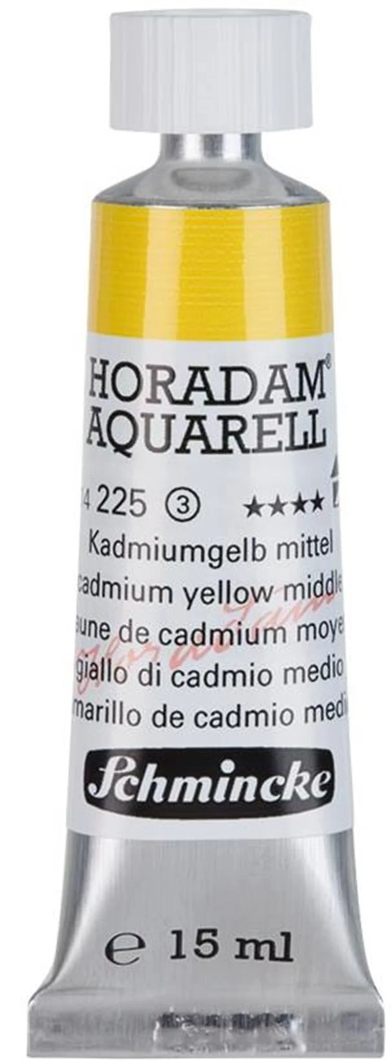 SCHMİNCKE HORADAM AQUARELL ARTİST SULU BOYA 15 ML TÜP SERİ 3 225 CADMİUM YELLOW MİDDLE 14225006