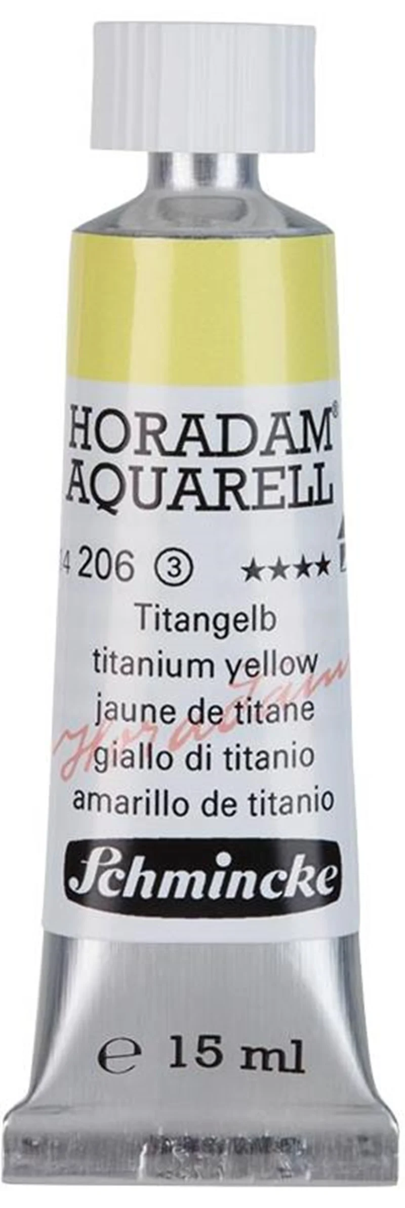 SCHMİNCKE HORADAM AQUARELL ARTİST SULU BOYA 15 ML TÜP SERİ 3 206 TİTANİUM YELLOW 14206006