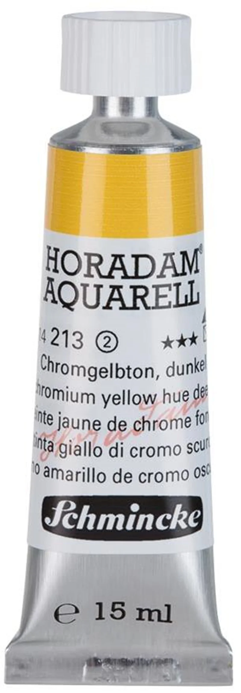 SCHMİNCKE HORADAM AQUARELL ARTİST SULU BOYA 15 ML TÜP SERİ 2 213 CHROME YELLOW DEEP NO LEAD 14213006