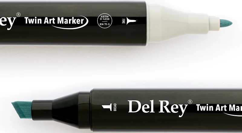 DEL REY GRAFİK MARKÖR TWIN MN-DRBG1 BLUE GREY