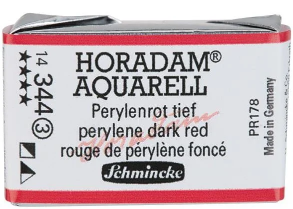 SCHMİNCKE HORADAM AQUARELL ARTİST SULU BOYA TAM TABLET SERİ 3 344 PERYLENE DARK RED 14344043