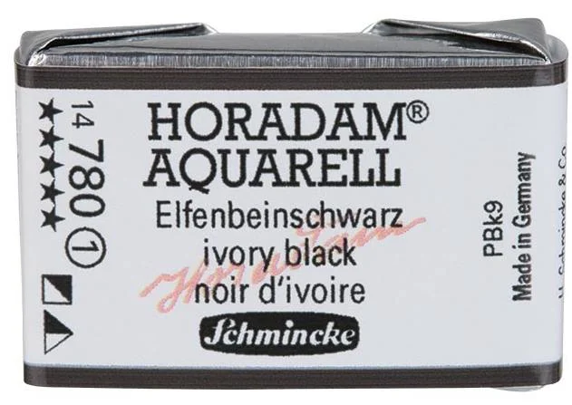 SCHMİNCKE HORADAM AQUARELL ARTİST SULU BOYA TAM TABLET SERİ 1 780 IVORY BLACK 14780043