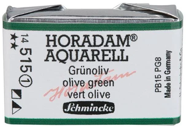 SCHMİNCKE HORADAM AQUARELL ARTİST SULU BOYA TAM TABLET SERİ 1 515 OLİVE GREEN 14515043