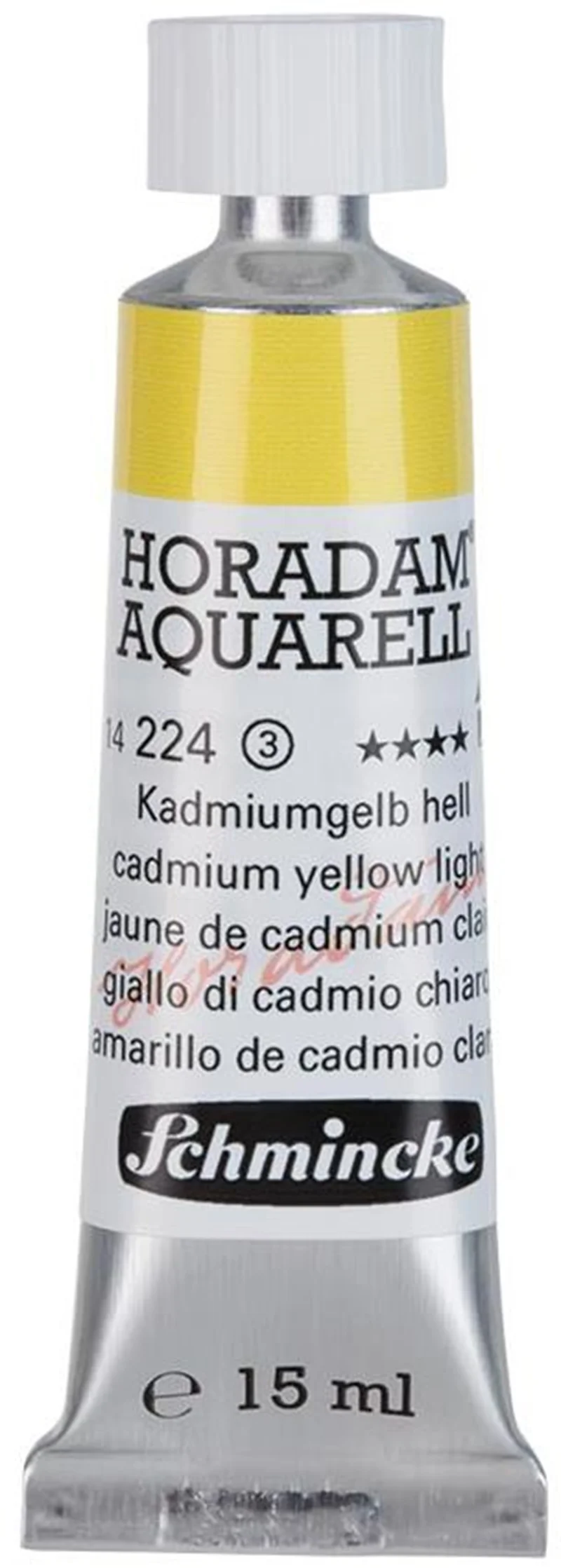 SCHMİNCKE HORADAM AQUARELL ARTİST SULU BOYA 15 ML TÜP SERİ 3 224 CADMİUM YELLOW LİGHT 14224006