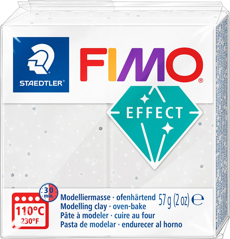 FIMO EFFECT MODELLEME KİLİ 57 GR BEYAZ GRANİT 8010-003