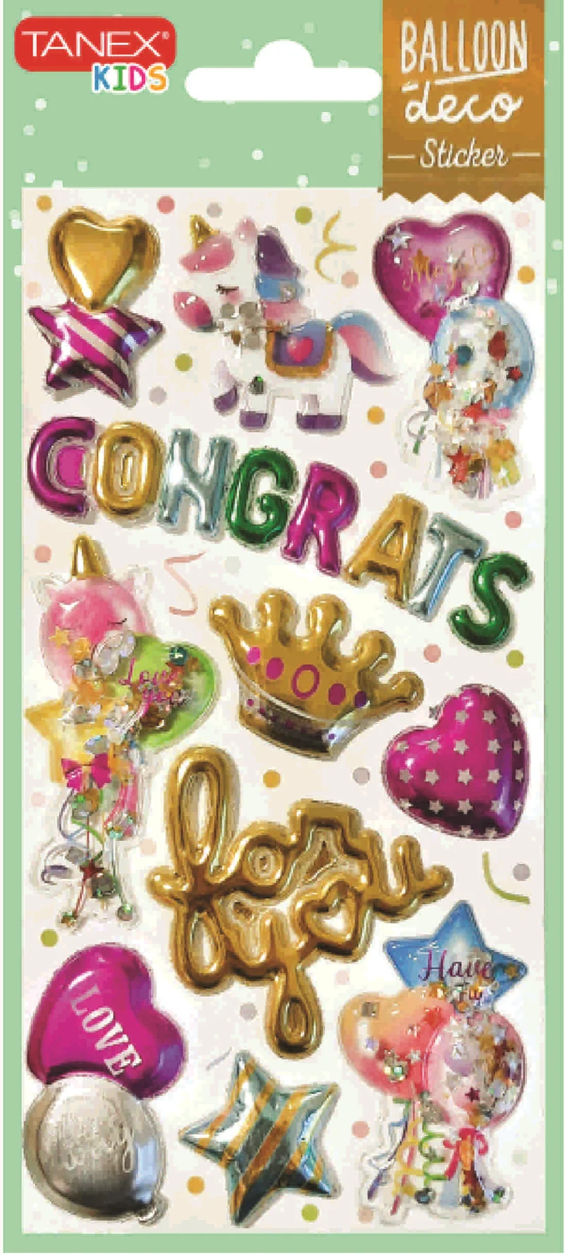 TANEX ETİKET PUFFY BALON TNX-26011