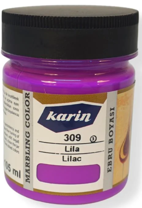 KARİN EBRU BOYASI 105 ML 309 LİLA 61309105