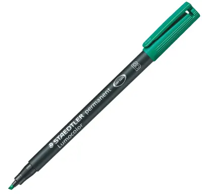 STAEDTLER ASETAT KALEMİ LUMOCOLOR B UÇ YEŞİL 314-5