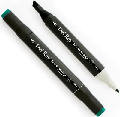 DEL REY GRAFİK MARKÖR TWIN MN-DR051 DARK GREEN