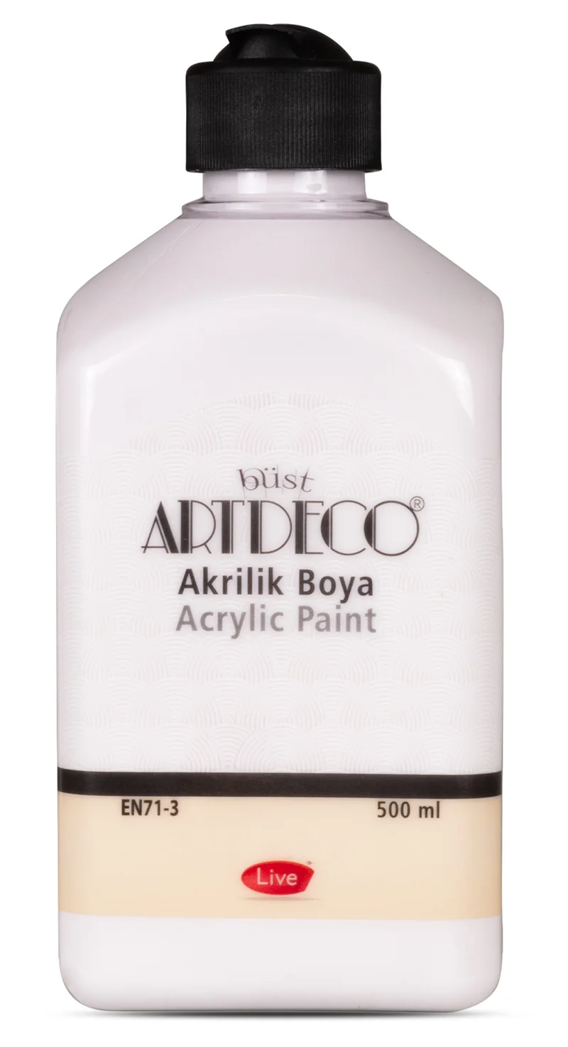 ARTDECO AKRİLİK BOYA 500 ML ROMANTİK BEYAZ Y-070L-3622