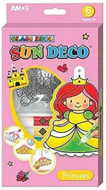 AMOS CAM BOYAMA SETİ SUN DECO PRENSES SD10P6-P