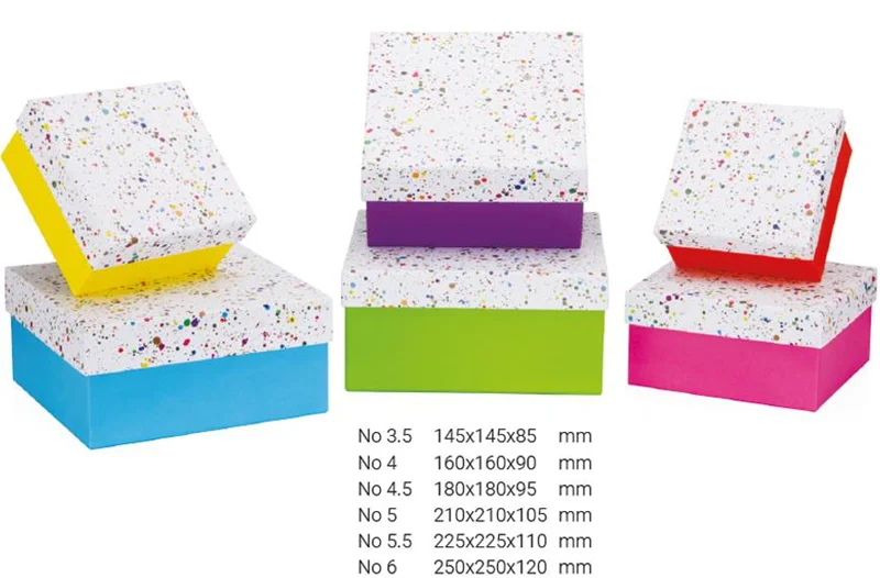 GIPTA KUTU SETİ 6 LI COLORFUL KARE BX65340
