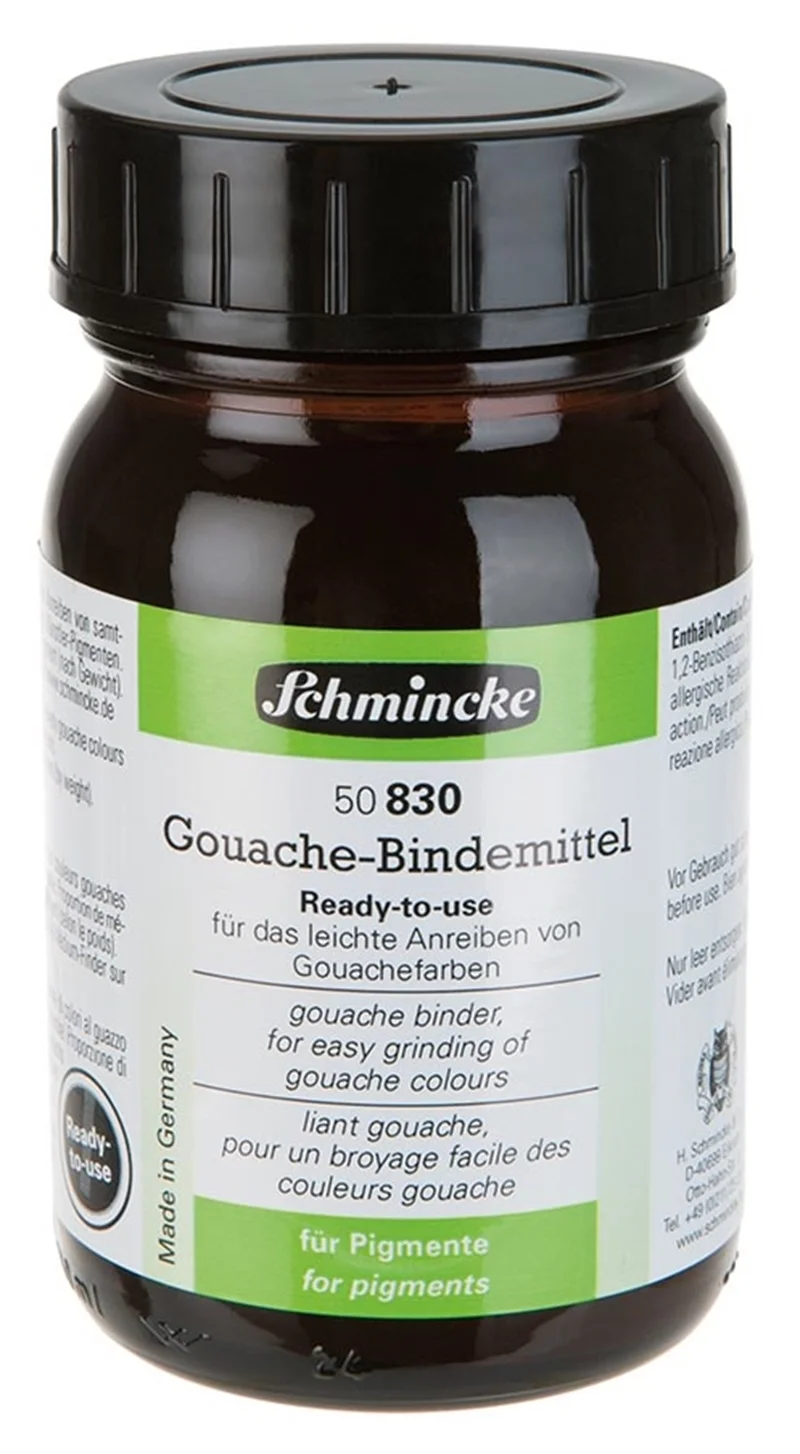 SCHMİNCKE MEDİUM 830 GOUACHE BİNDER GUAJ BAĞLAYICI KULLANIMA HAZIR 200 ML 50830037