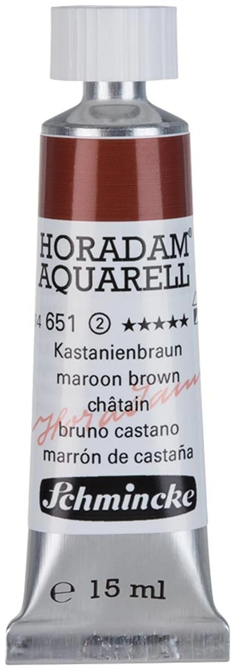 SCHMİNCKE HORADAM AQUARELL ARTİST SULU BOYA 15 ML TÜP SERİ 2 651 MAROON BROWN 14651006