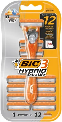 BIC TRAŞ BIÇAĞI 3 HYBRID EXTRA 12 Lİ KARTUŞ BLS. 919432
